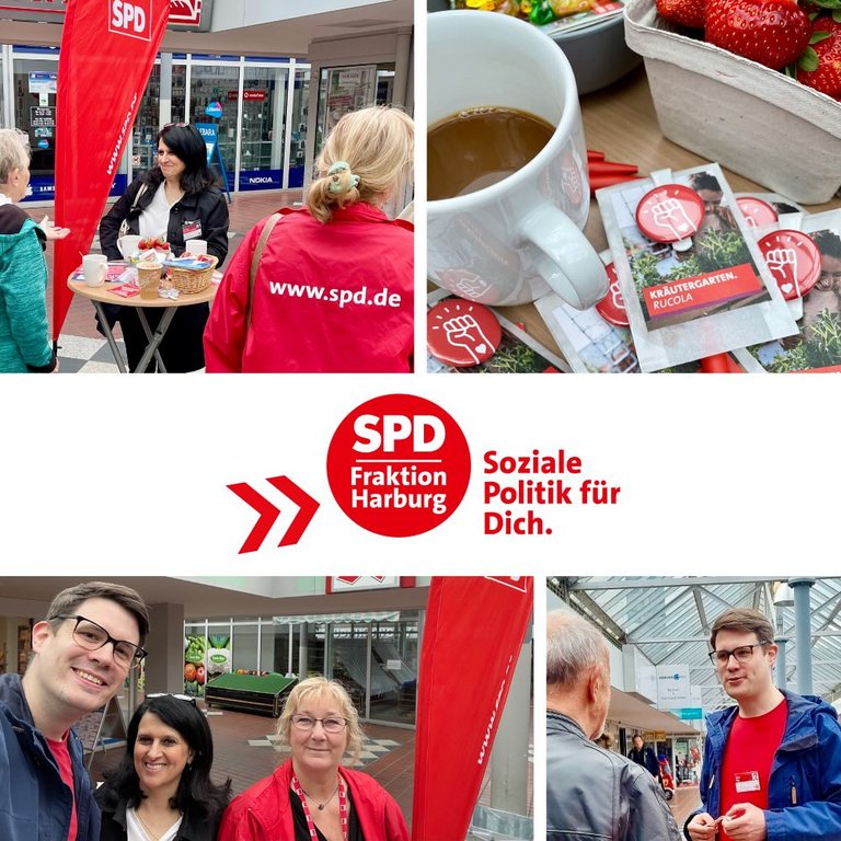 Infostand der SPD-Fraktion Hamburg-Harburg