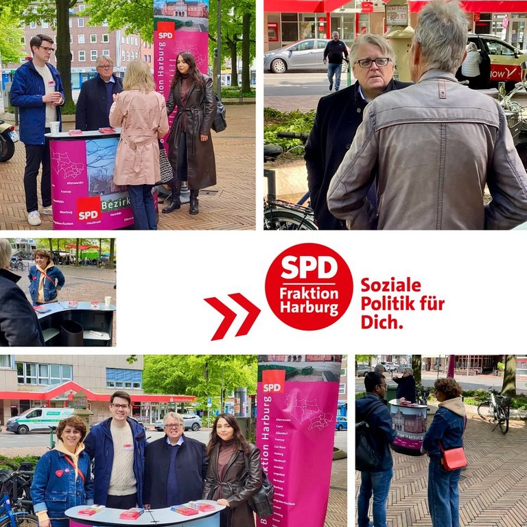 Infostand der SPD-Fraktion Hamburg-Harburg